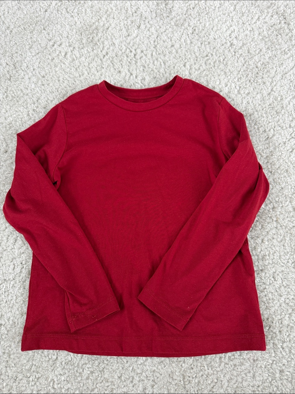 Classic Red Long Sleeve Kids Tee - Unbranded